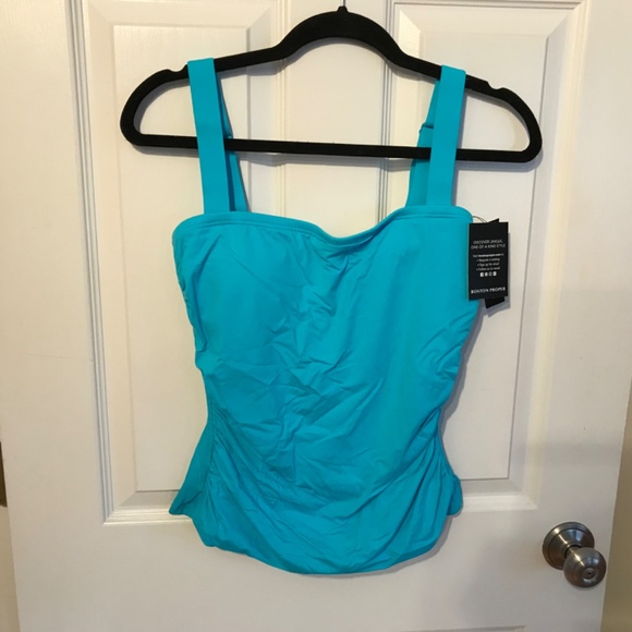 Boston proper Carmen Mark Salvo Swim Sense Square-Neck Tankini Top. M (8/10) - Picture 4 of 10